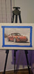 LIMITED PRINT 911 RWB Porsche Oil Painting on Canvas Paper - Framed A3 Size