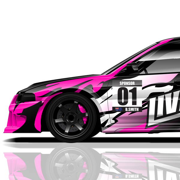Swoosh Raspberry Rally Livery - Liveries.com.au