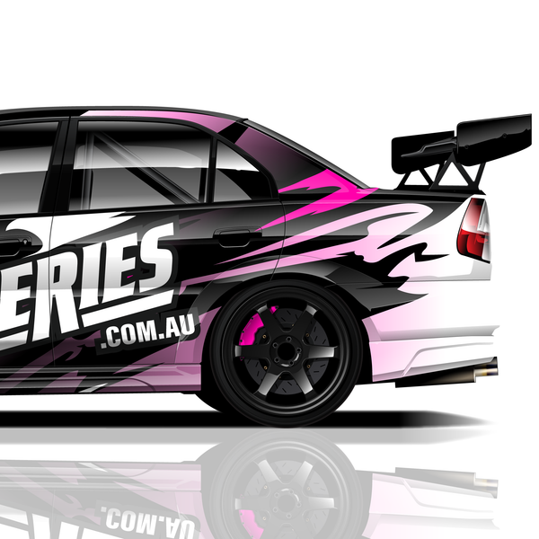 Swoosh Raspberry Rally Livery - Liveries.com.au