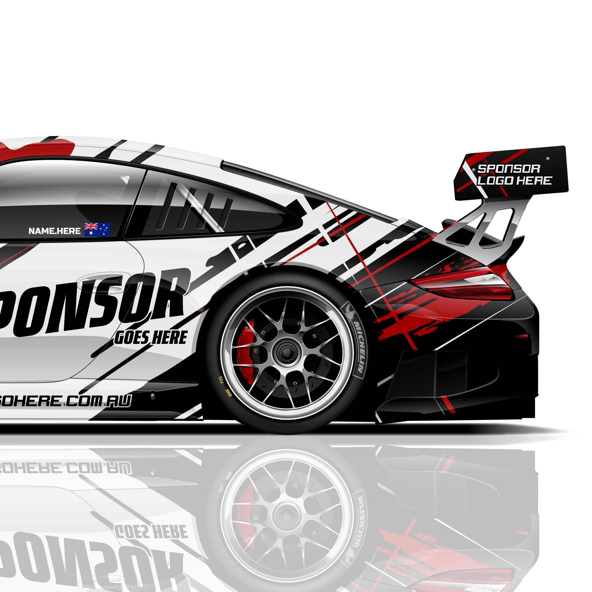 Flow Line Racing Livery Crossed Lines OG Circuit Livery - Liveries.com.au