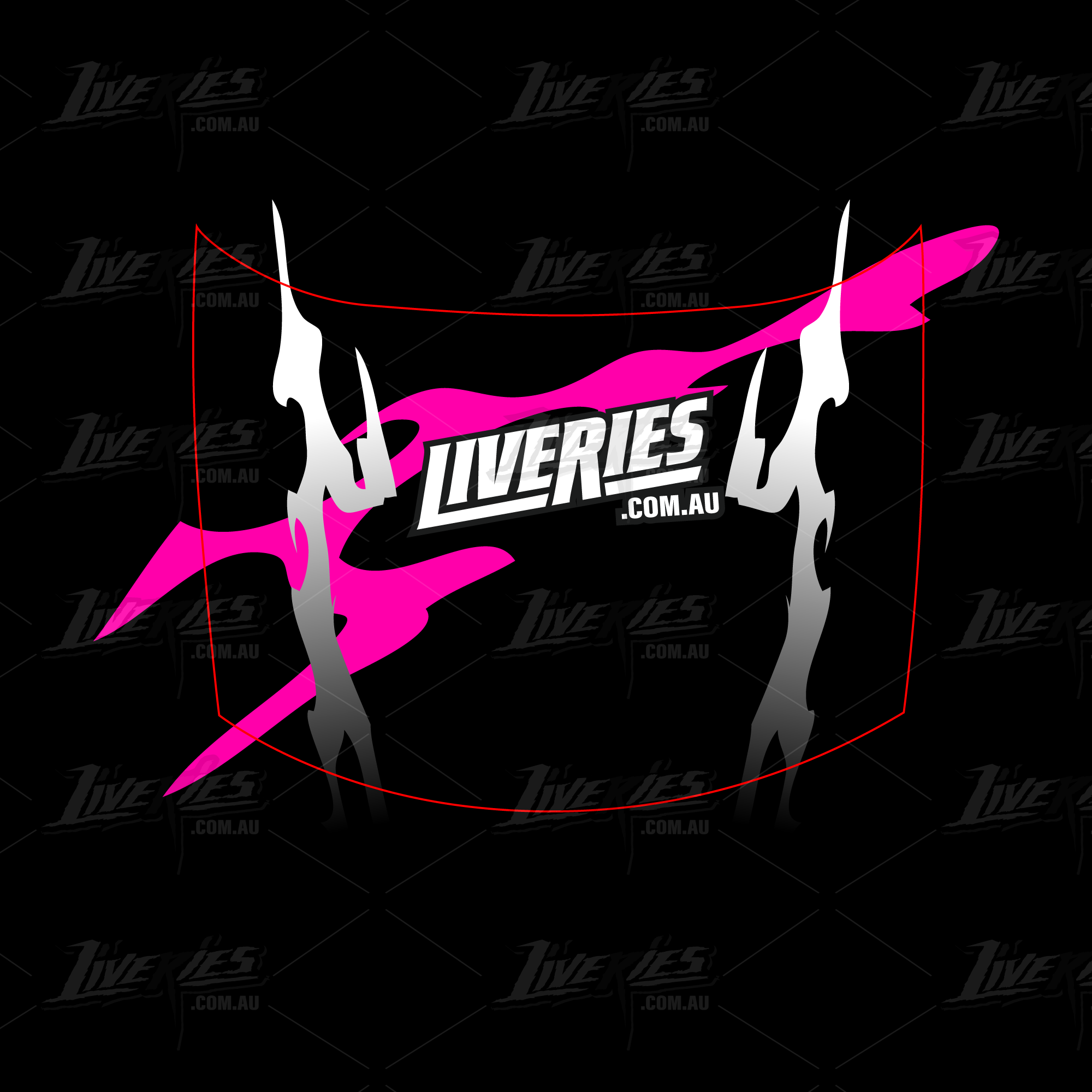 Swoosh Raspberry Rally Livery - Liveries.com.au
