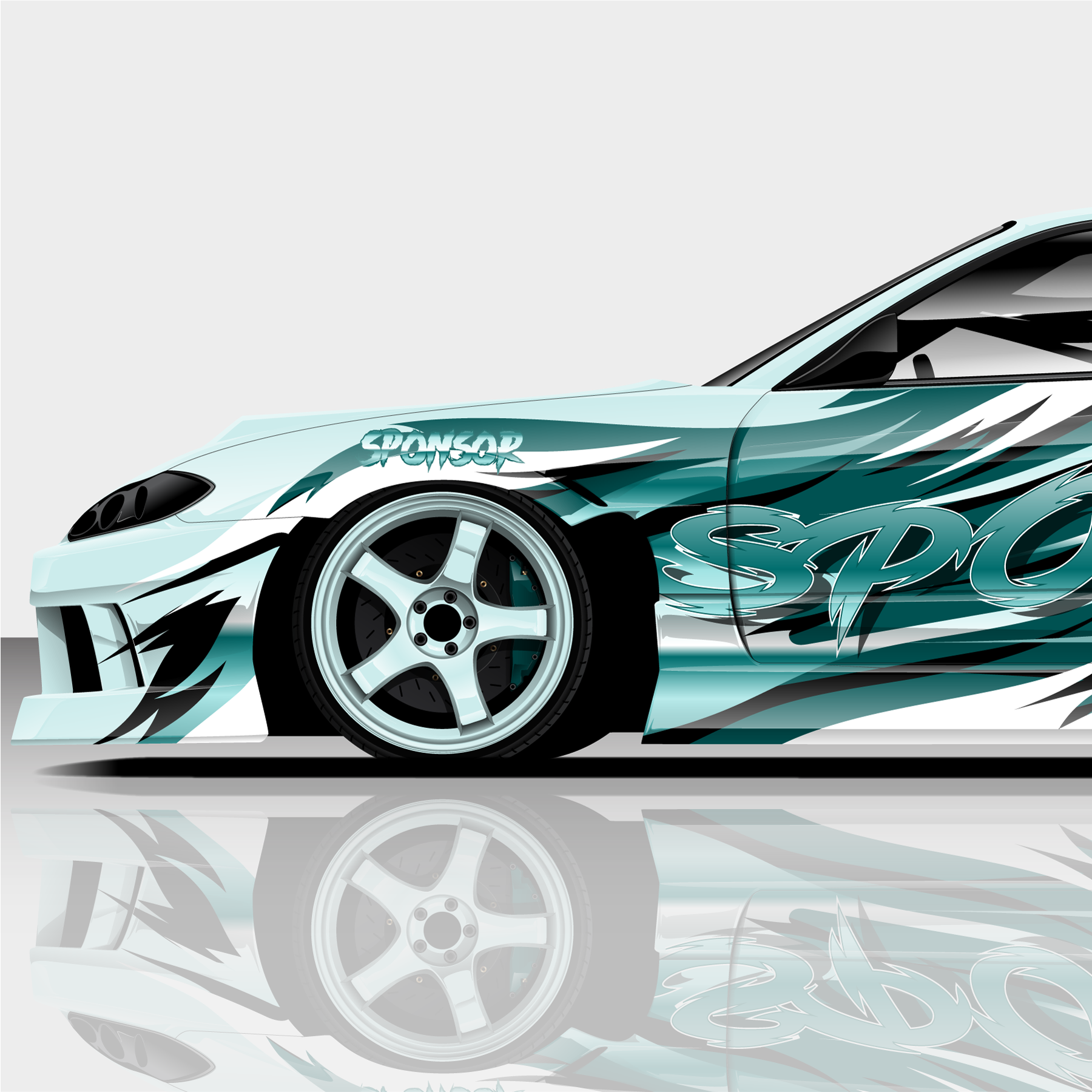 Fluid Teal Drift Livery