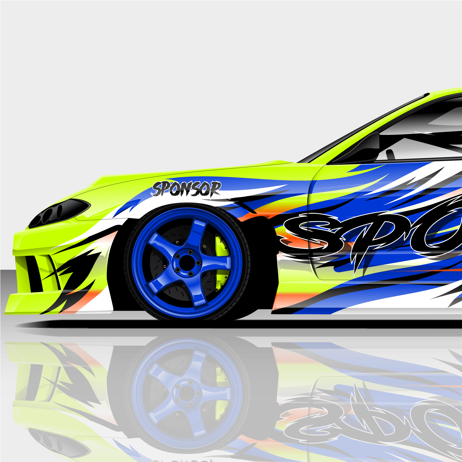Fluid Fluro Fire Drift Livery