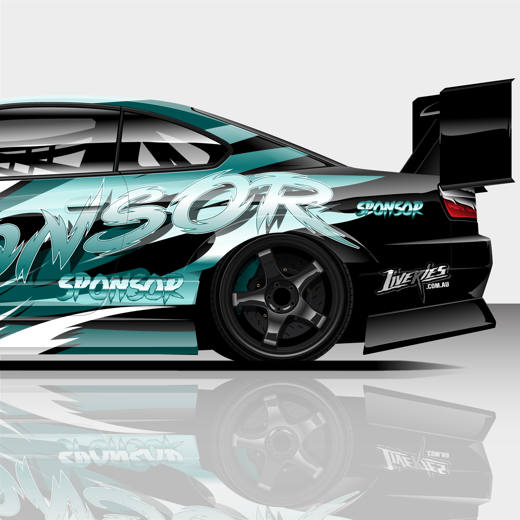 Fluid Teal Drift Livery