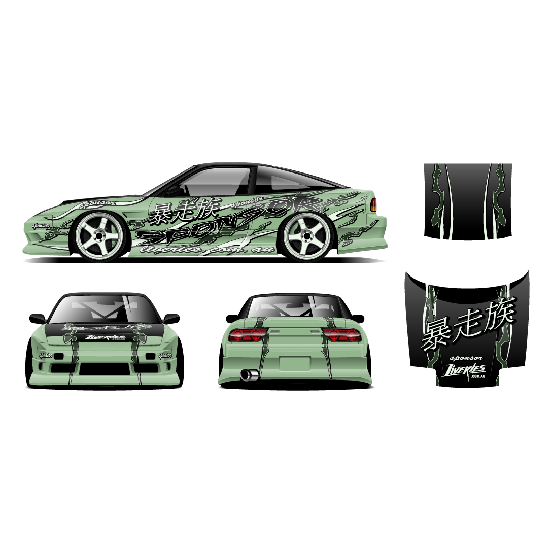 Tokyo Green Machine Drift Livery