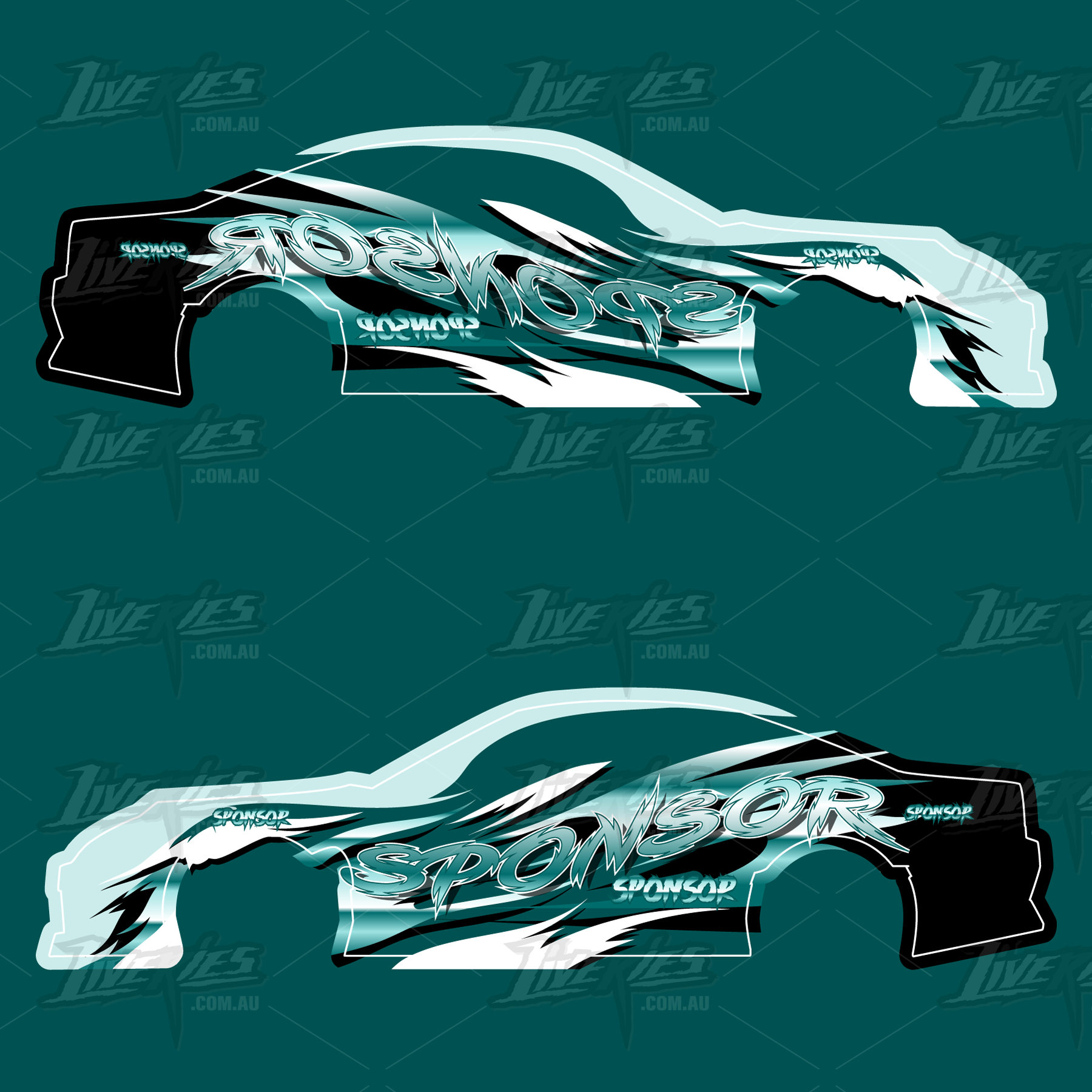 Fluid Teal Drift Livery