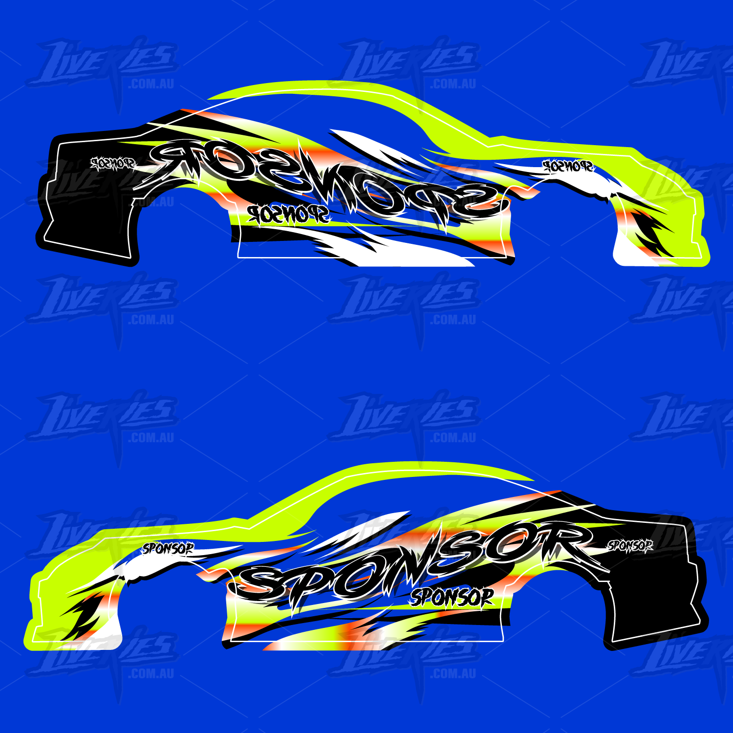 Fluid Fluro Fire Drift Livery