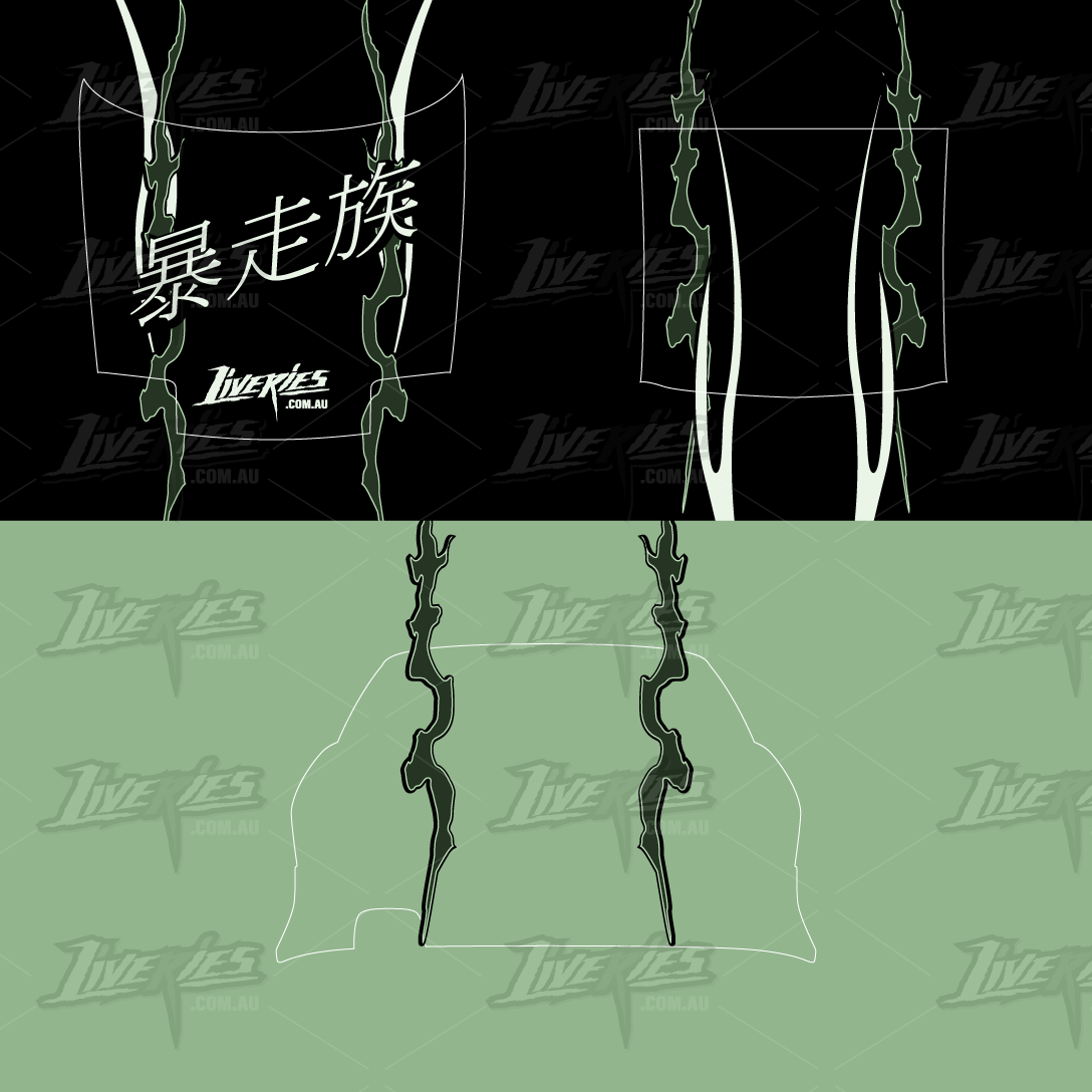 Tokyo Green Machine Drift Livery