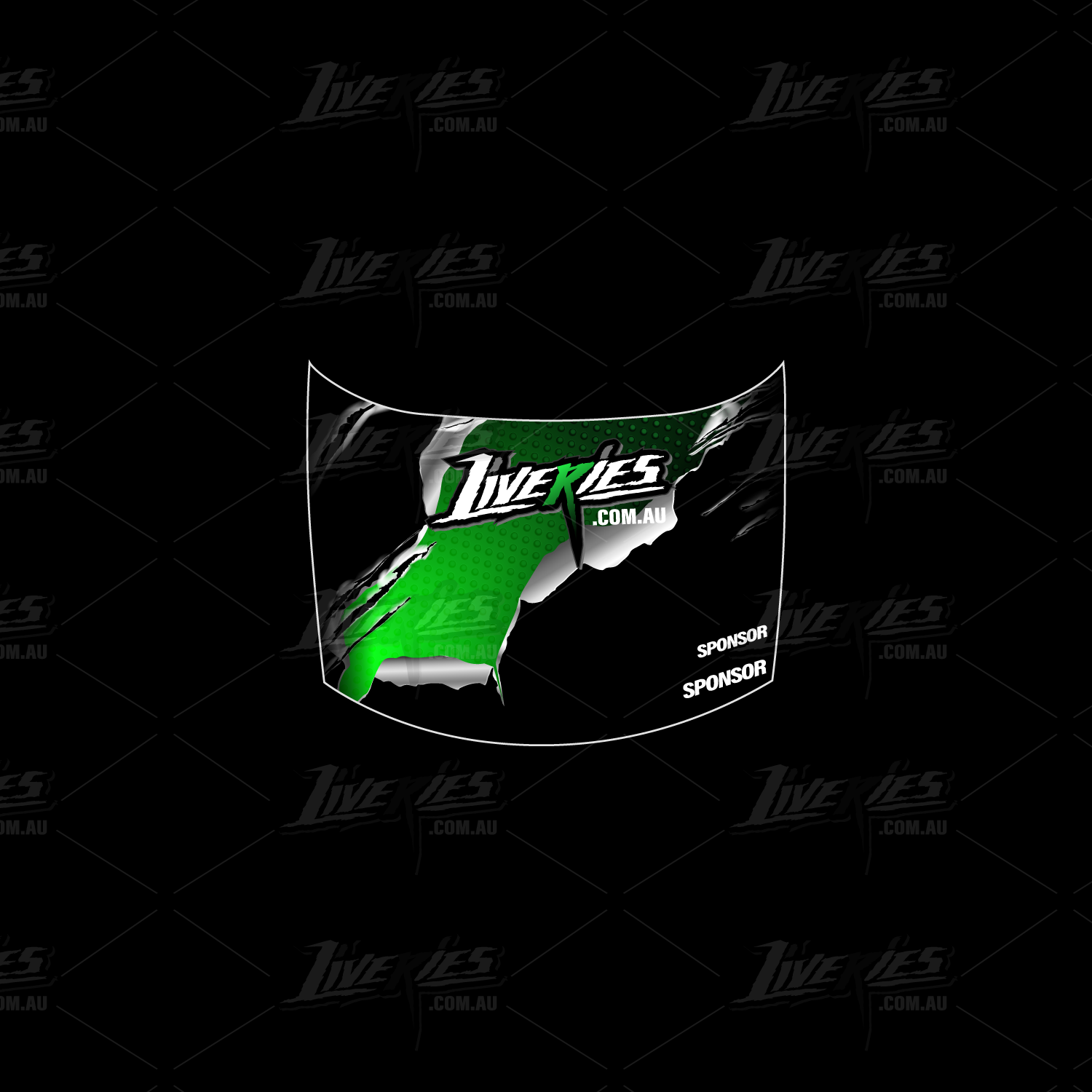 Electric Green Metal Circuit Livery