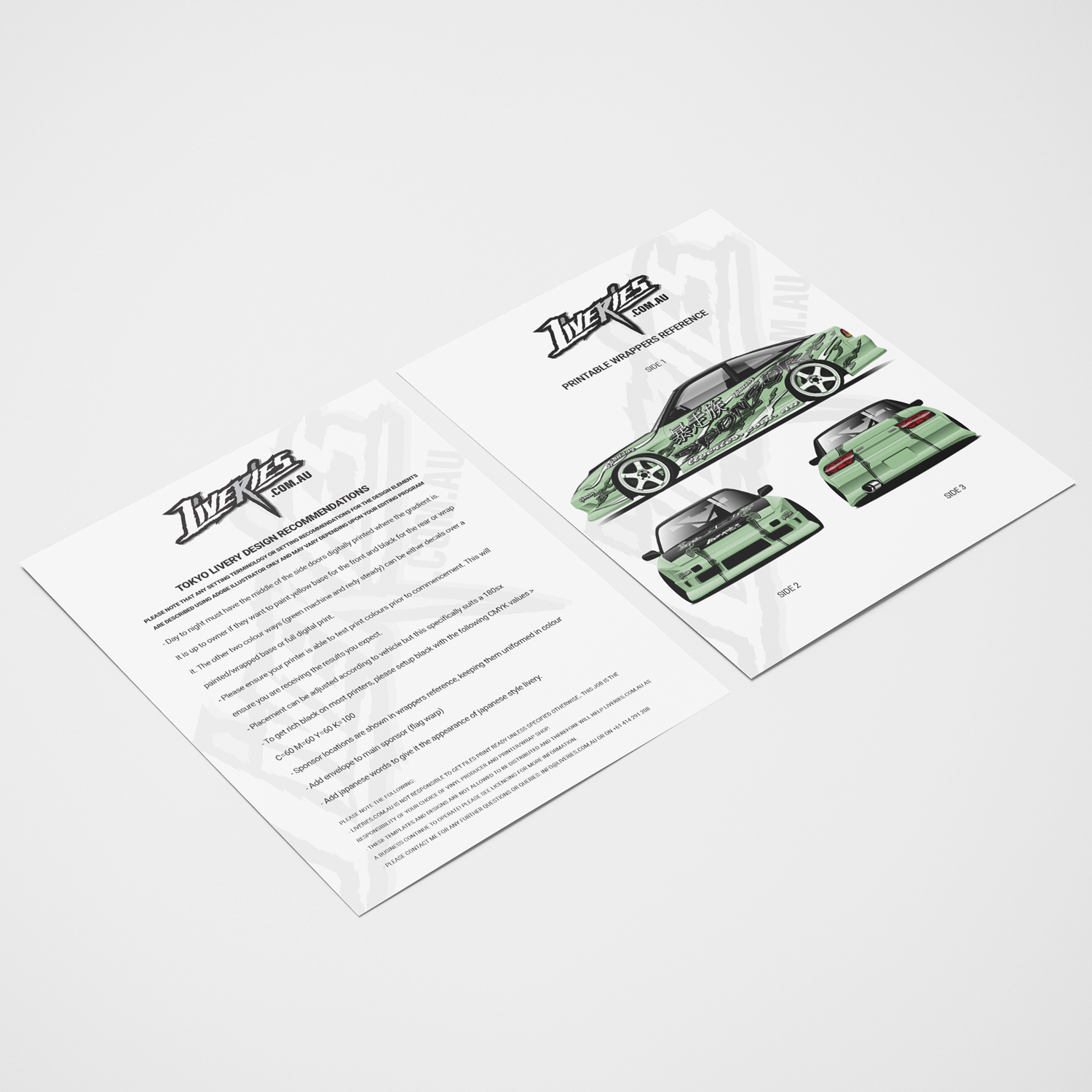 Tokyo Green Machine Drift Livery